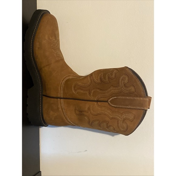 JB Dillon Boots JBA2175 Women's Size 9 Brown Leather Pull On Work Sole - Picture 7 of 8